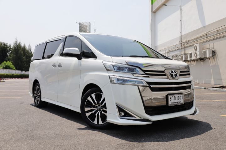 Toyota Vellfire 2019 2.5 V Van ไฟฟ้า เกียร์อัตโนมัติ ขาว