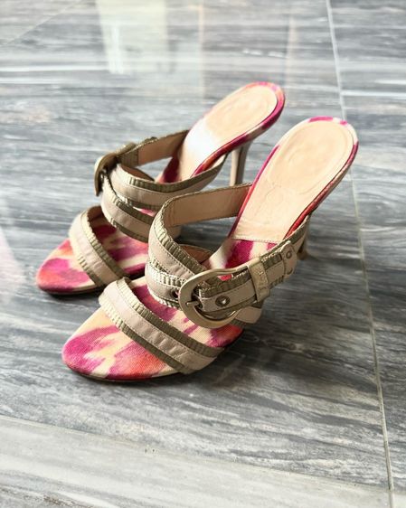 อื่นๆ รองเท้าแตะแบบลำลอง หนังแท้ UK 2.5 | EU 35 | US 4.5 หลากสี Christian Dior Sandal Heels