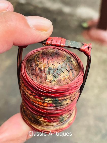 ตะกร้าจีนจิ๋ว สองชั้นโบราณA4 รูปที่ 4