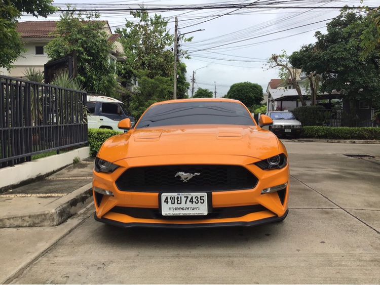 Ford Mustang 2019 2.3 Ecoboost Sedan เบนซิน เกียร์อัตโนมัติ ส้ม รูปที่ 2