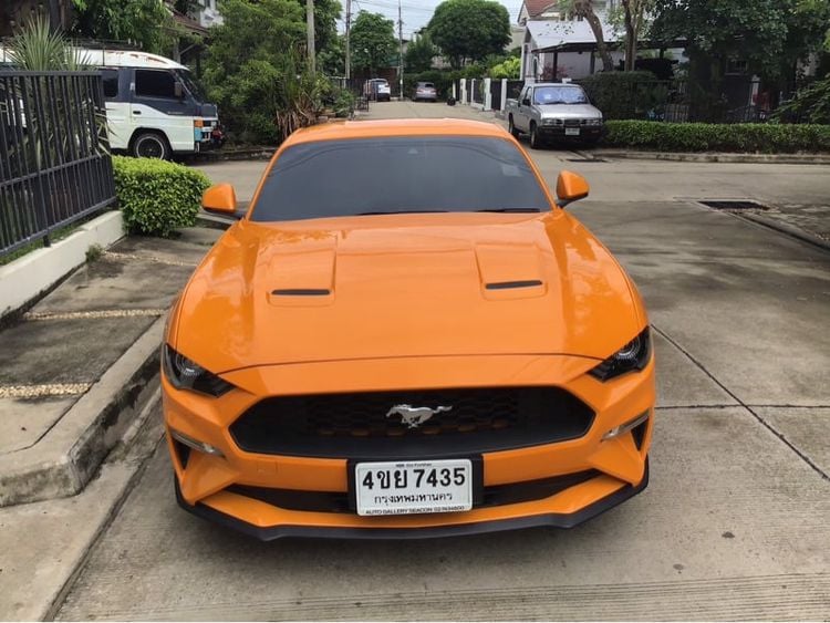 Ford Mustang 2019 2.3 Ecoboost Sedan เบนซิน เกียร์อัตโนมัติ ส้ม รูปที่ 1