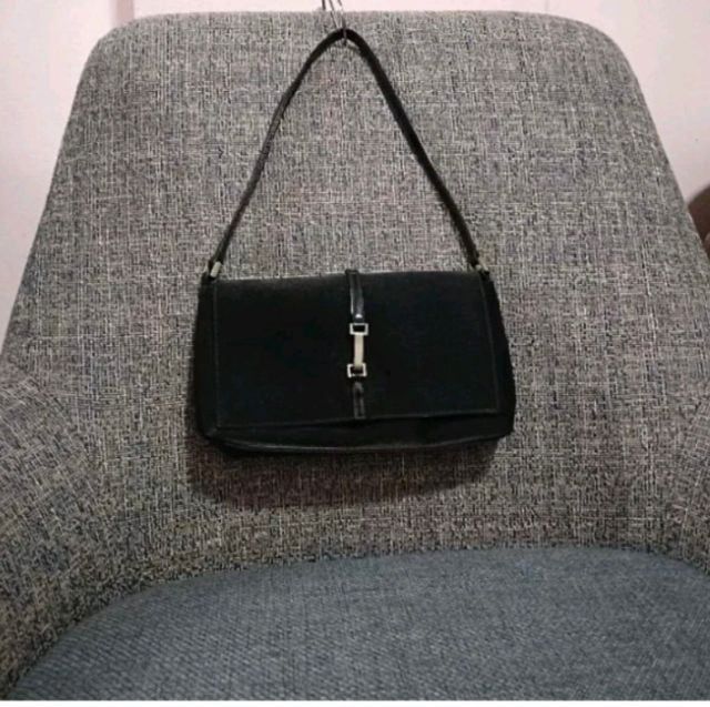 อื่นๆ หญิง กระเป๋าสะพายไหล่  สีดำใบเล็ก ผ้าไหมอิตาลี