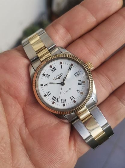 นาฬิกา​ Vintage​ Longines​ Quartz​ 2K​ 14​k​ (585)​ ทองคำถูกที่สุดในโลกครับ