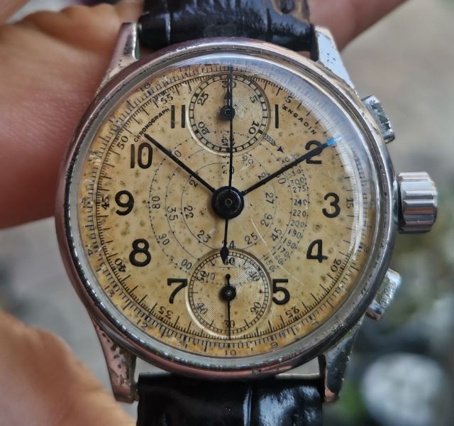 นาฬิกา​ Vintage Chronograph Venus Cal.170 Column Wheel ไขลาน รูปที่ 2