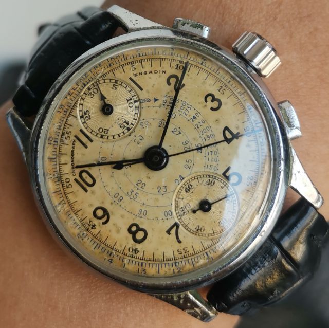 นาฬิกา​ Vintage Chronograph Venus Cal.170 Column Wheel ไขลาน รูปที่ 5