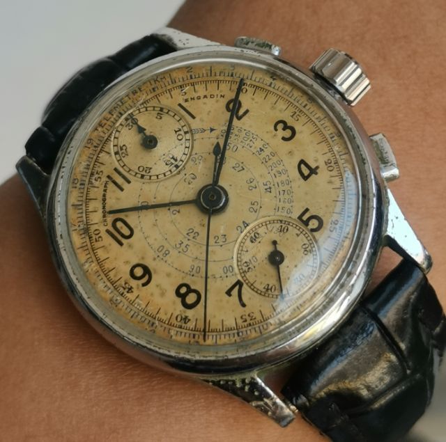 นาฬิกา​ Vintage Chronograph Venus Cal.170 Column Wheel ไขลาน รูปที่ 4