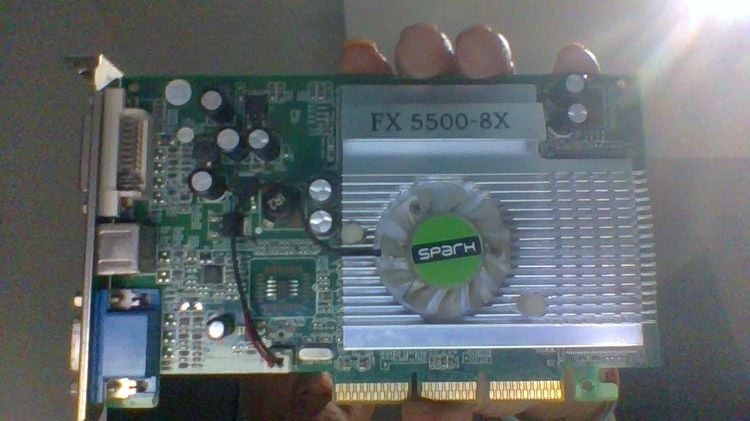 จอภาพ การ์ดจอ VGA AGP Spark FX5500  8X