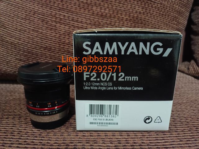 เลนส์มือสอง Samyang F 2.0 12mm for mirrorless Fuji