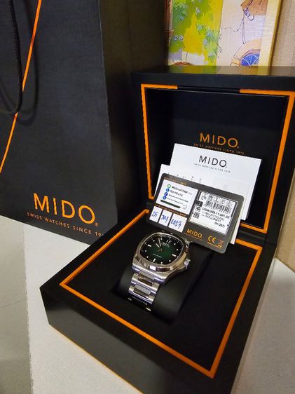 เขียว นาฬิกา Mido Multifort TV Big date 