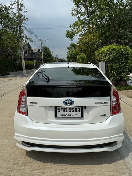 Toyota Prius 2013 1.8 Hybrid Top Option Grade Sedan ไฮบริด ไม่ติดแก๊ส เกียร์อัตโนมัติ ขาว รูปที่ 4