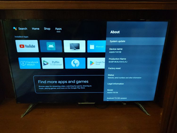 โทรทัศน์ Sharp 4K UHD TV 50 นิ้ว รุ่น 4T-C50BK1X Android TV (ประกันเหลือ) รูปที่ 7