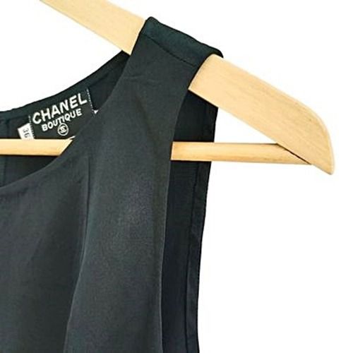 CHANEL Satin Sleeveless Top Made In France รูปที่ 3