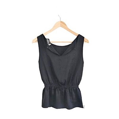 CHANEL Satin Sleeveless Top Made In France รูปที่ 10