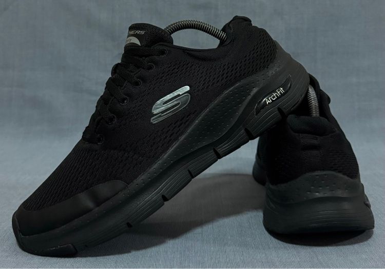 รองเท้าผ้าใบ ผ้าใบ UK 8 | EU 42 | US 8.5 ดำ Skechers ปี21 Size41.5 ส่งฟรี