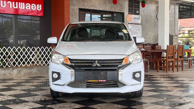 Mitsubishi Attrage 2020 1.2 GLX Sedan เบนซิน ไม่ติดแก๊ส เกียร์อัตโนมัติ ขาว รูปที่ 2