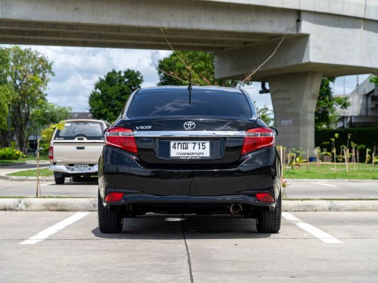 Toyota Vios 2015 1.5 J Sedan เบนซิน ไม่ติดแก๊ส เกียร์อัตโนมัติ ดำ รูปที่ 4