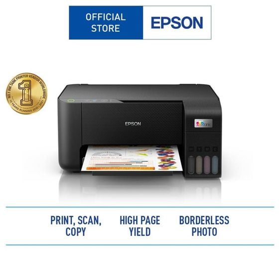 เครื่องพิมพ์ Epson L3210 ปริ้น แสกน ถ่ายเอกสาร สี ขาวดำ มีประกันศูนย์ รูปที่ 3