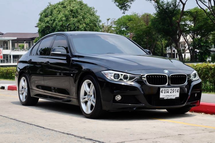 BMW Series 3 2015 320d Sedan ดีเซล ไม่ติดแก๊ส เกียร์อัตโนมัติ ดำ รูปที่ 4