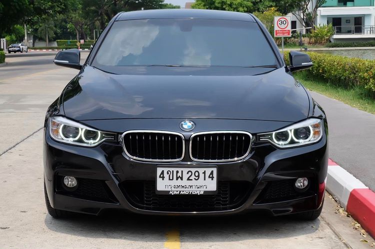 BMW Series 3 2015 320d Sedan ดีเซล ไม่ติดแก๊ส เกียร์อัตโนมัติ ดำ รูปที่ 1