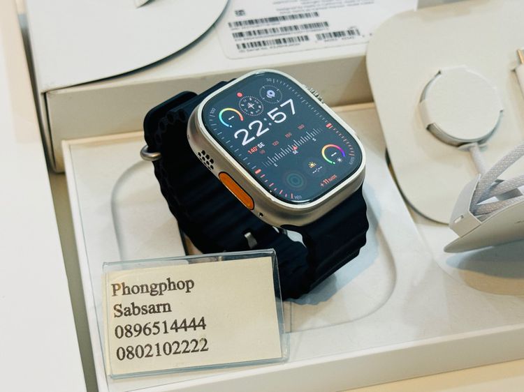 ไทเทเนียม น้ำเงิน Apple Watch Ultra 1  Titanium Blue Alpine Loop  สภาพใหม่ ประกันศูนย์ไทย 20500 บาท