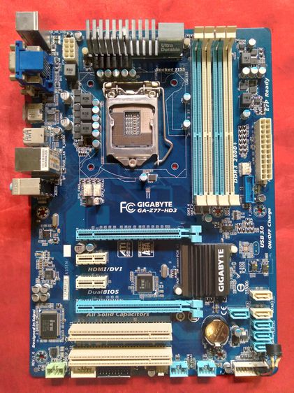 อื่นๆ Mainboard socket 1155 GA-Z77-HD3  chipset intel Z77 Expresss DDR3 support