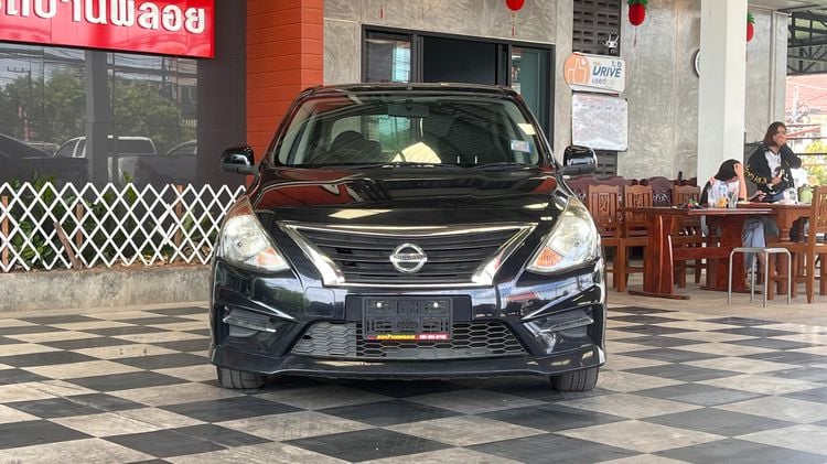Nissan Almera 2017 1.2 E Sportech Sedan เบนซิน ไม่ติดแก๊ส เกียร์อัตโนมัติ ดำ รูปที่ 2