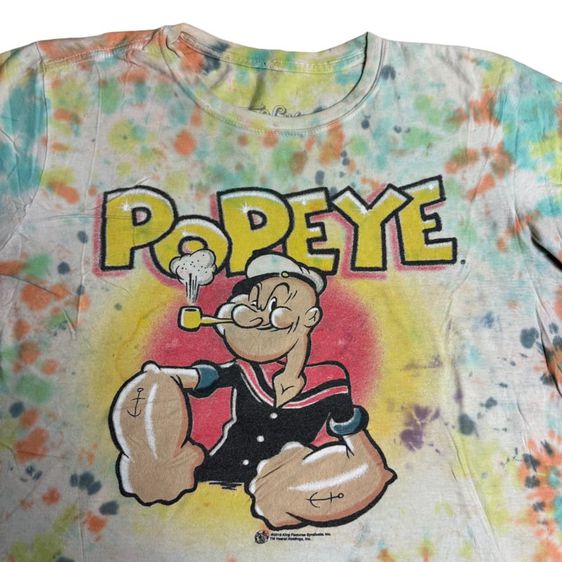 เสื้อยืด​ Popeye มัดย้อมเดิม Size M