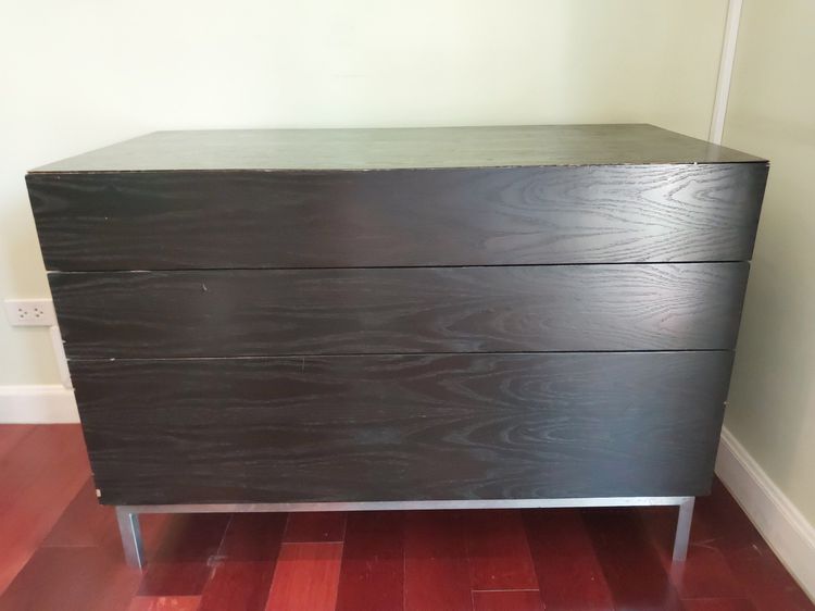โต๊ะตู้ไม้ มี 3 เก๊ะ ขนาด 109 cm x 53.5 cm x 74.5 cm Wooden Table Cabinet With 3 Drawers