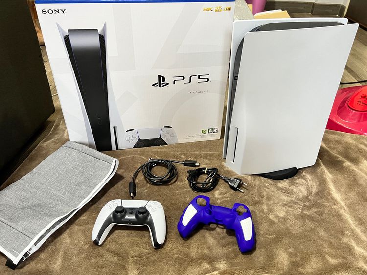 Sony PS5 (Playstation 5) เครื่องเกมส์โซนี่ เพลย์สเตชั่น เชื่อมต่อไร้สายได้ เครื่องเล่นเกม PS5