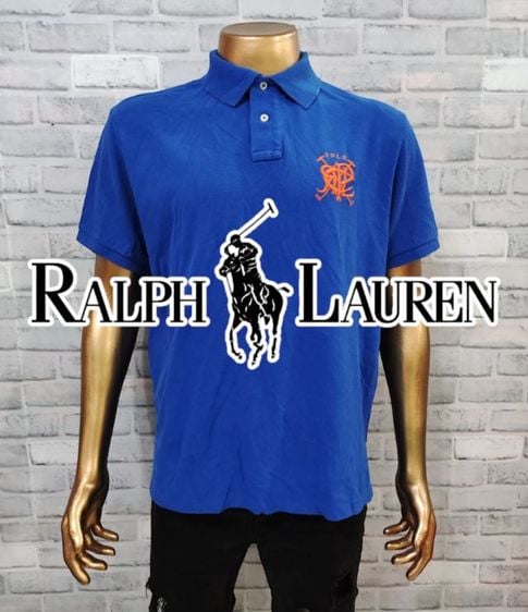Polo Ralph Lauren XL ฟ้า แขนสั้น เสื้อโปโล POLO🏇🧔‍♂️สีน้ำเงินสด