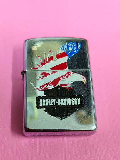 (6094) ไฟแช็ค Zippo 28082 Harley Davidson High Polish Chrome USA
