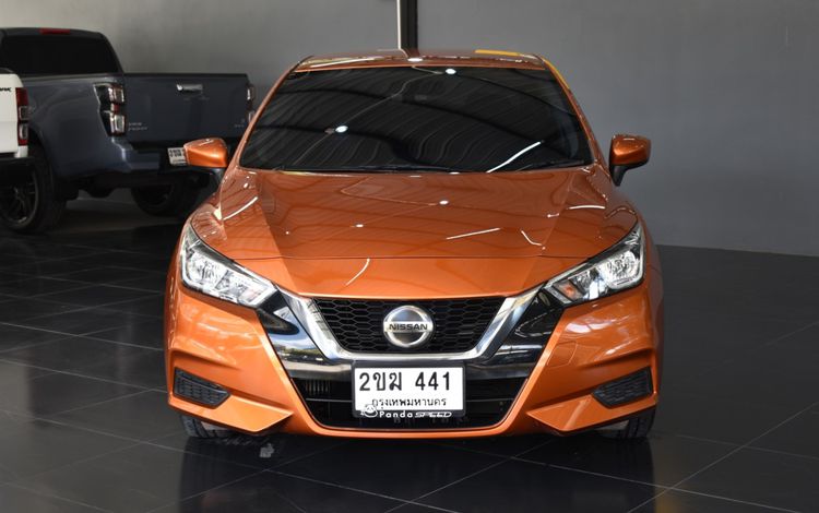 Nissan Almera 2021 1.0 EL Sedan เบนซิน ไม่ติดแก๊ส เกียร์อัตโนมัติ ส้ม รูปที่ 2
