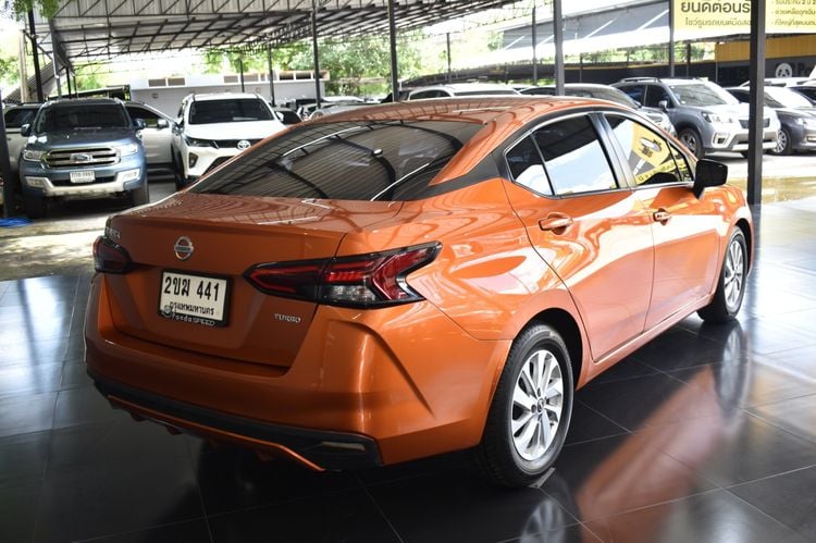 Nissan Almera 2021 1.0 EL Sedan เบนซิน ไม่ติดแก๊ส เกียร์อัตโนมัติ ส้ม รูปที่ 4