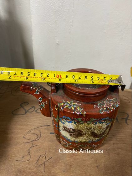 กาน้ำชาจีน เขียนลายมังกรสะสมA2 รูปที่ 12