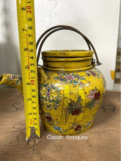 กาน้ำชาจีน เขียนลายนกไม้ สะสมA4 รูปที่ 11