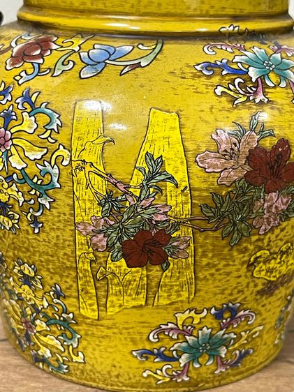 กาน้ำชาจีน เขียนลายนกไม้ สะสมA4 รูปที่ 5