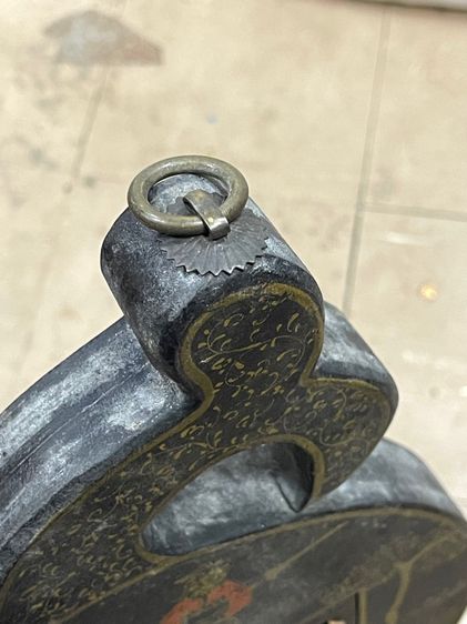 ลูกคิดจีน เขียนลายน้ำทองเก่าสะสมA1 รูปที่ 8