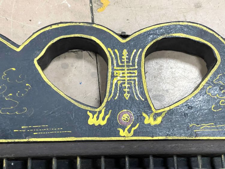 ลูกคิดจีน ทรงผีเสื้อ เขียนลายน้ำทองเก่าสะสมA3 รูปที่ 7