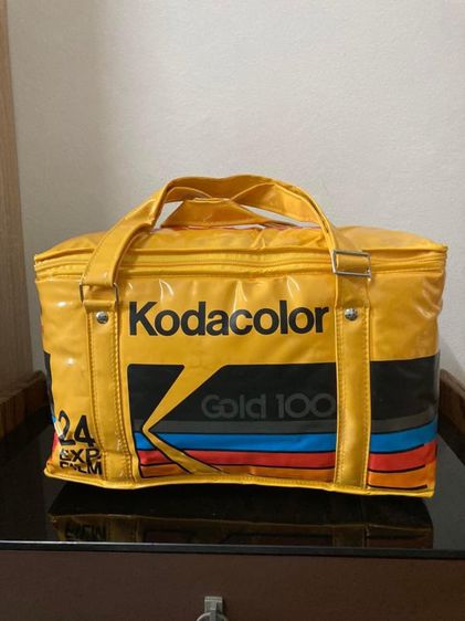 อื่นๆ ไม่ระบุ เหลือง กระเป๋าถือ Retro หนังแก้วเก็บความเย็นของแบรนฟิล์มสี Kodac Vintage Cooler Patent Leather Handbag Kodacolor Film For Color Prints Gold