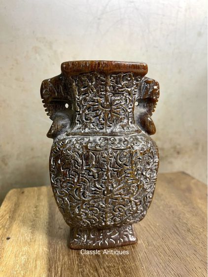 แจกัน แกะสลักสะสม รูปที่ 5