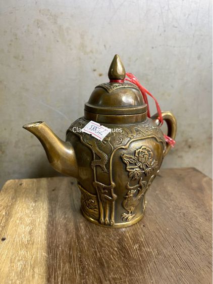 กาน้ำชา ลายปลา ไก่ทองเหลืองสะสม รูปที่ 4