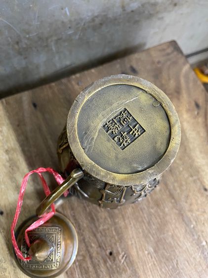 กาน้ำชา ลายปลา ไก่ทองเหลืองสะสม รูปที่ 11