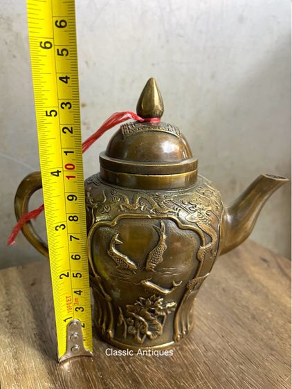 กาน้ำชา ลายปลา ไก่ทองเหลืองสะสม รูปที่ 13