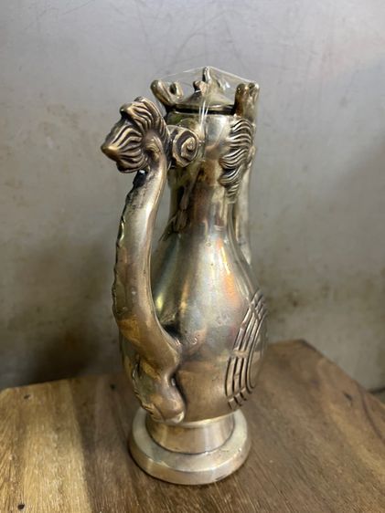 กาน้ำชา หัวมังกร หยินหยางกะไหล่เงินสะสม รูปที่ 11