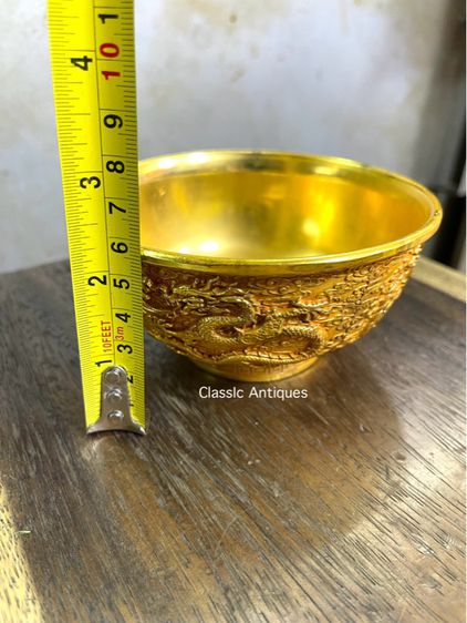 ถ้วยน้ำชา มังกร นกฟีนิกซ์ กะไหล่ทอง A1 รูปที่ 13