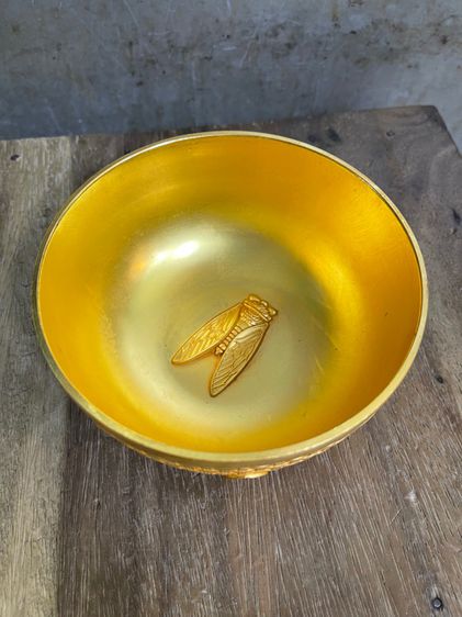 ถ้วยน้ำชา ลายจักจั่น กะไหล่ทอง A3 รูปที่ 5