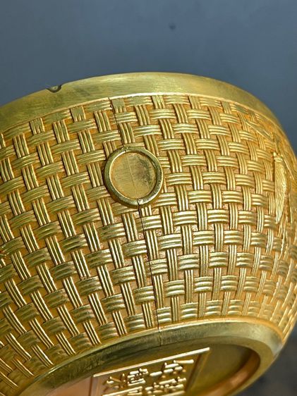 ถ้วยน้ำชา ลายจักจั่น กะไหล่ทอง A3 รูปที่ 9