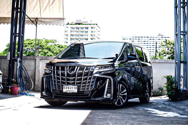 Toyota Alphard 2019 2.5 S C-Package Utility-car เบนซิน ไม่ติดแก๊ส เกียร์อัตโนมัติ ดำ