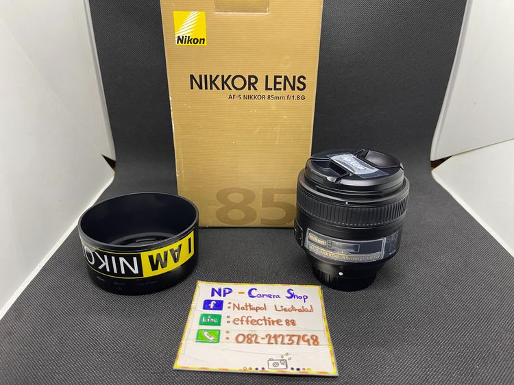 เลนส์ fixed เลนส์ Nikon 85 F1.8 หน้าชัดหลังเบลอ ละลายหลังเยิ้มๆ สภาพนางฟ้า ครบกล่อง