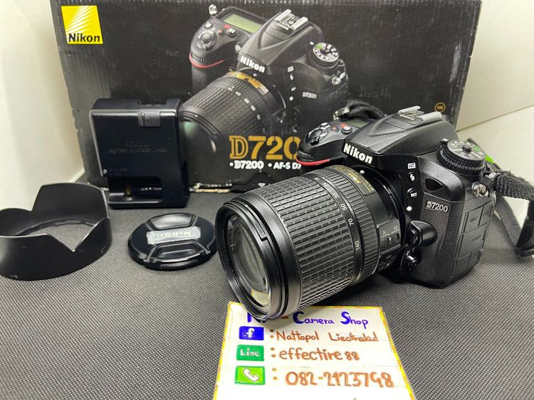 กล้อง DSLR กันน้ำ Nikon D7200 Semi Pro เลนส์ 18-140 WiFi สภาพดี ครบกล่อง